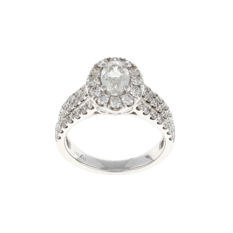Oval Halo Complete Engagement Ring (1.94CTW)