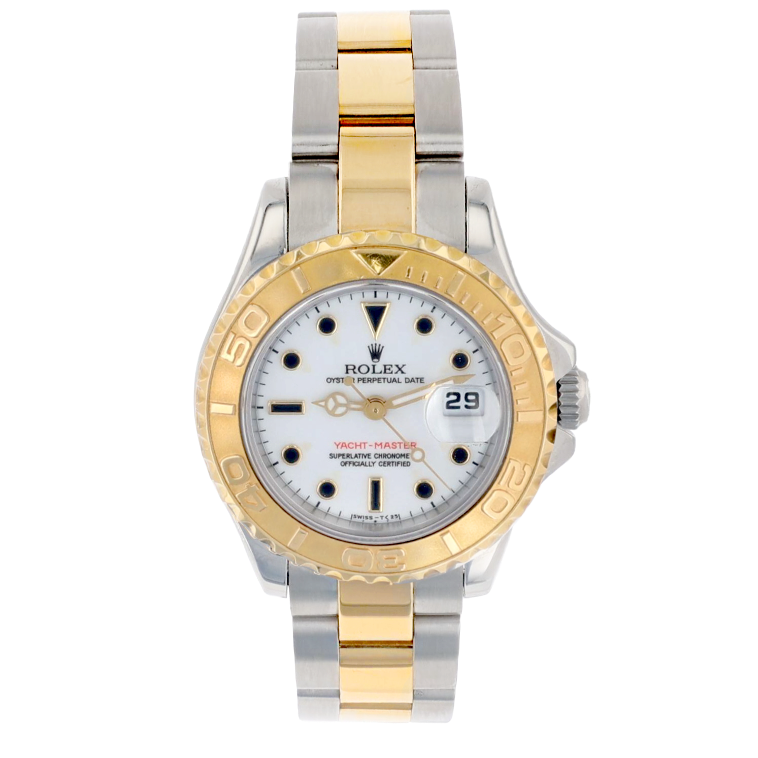 Rolex 69623 Ladies Yacht-Master Date Rolesor Oystersteel & 18K Yellow Gold 29mm