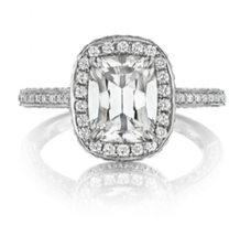 Henri Daussi Cushion Collection Diamond Ring Setting (0.7 CTW)