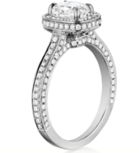 Henri Daussi Cushion Collection Diamond Ring Setting (0.7 CTW)