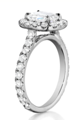 Henri Daussi Cushion Collection Diamond Ring Setting (1.15 CTW)
