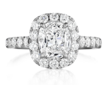 Henri Daussi Cushion Collection Diamond Ring Setting (1.15 CTW)