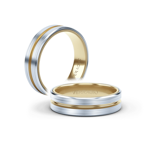 Verragio Men's Band VW-6121-18k Yellow Gold & White Gold
